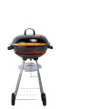 Large Trolley Round Cooking Grill Barbecue Smoker with Chimney Charcoal BBQ